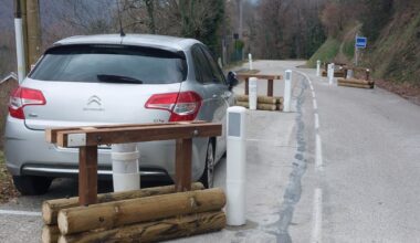 Proveysieux. La chicane de Moretière, pour lutter contre la vitesse excessive