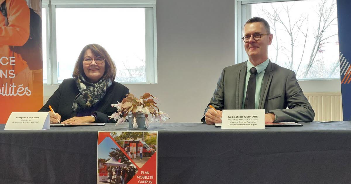 Valence Romans Mobilités et l’université Grenoble-Alpes signent un plan “Mobilité campus”