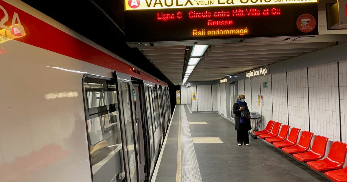 pagaille sur le réseau de métro TCL