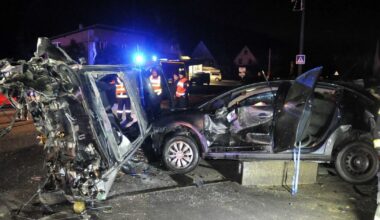Kaysersberg Vignoble. Deux blessés dont un grave dans une spectaculaire sortie de route sur la RD 415