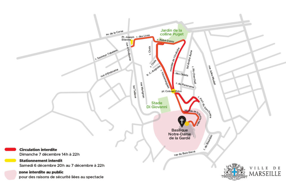 Plan marseille Bonne mère 7 décembre 2025