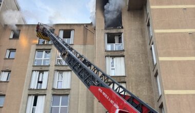 "un violent feu d'appartement" se déclare au 6ᵉ étage d'un immeuble