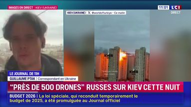 "Près de 500 drones" russes sur Kiev cette nuit