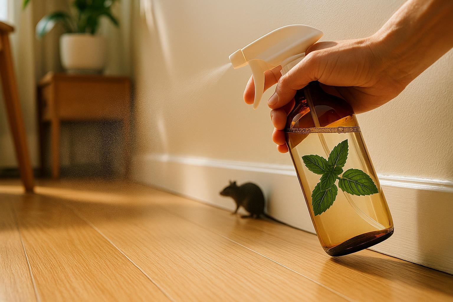 Rats dans la maison : ce mélange vinaigre blanc + cette huile essentielle crée une barrière efficace sans poison