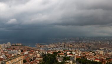 pas de flocons ce mardi après-midi à Marseille