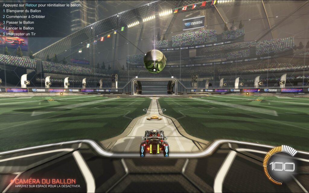 La qualité de Rocket League sur l'écran Retina d'Apple est bluffante. // Source : Capture Numerama