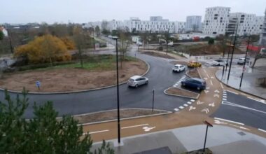 Le tout premier rond-point à la hollandaise installé à Nantes : les voitures ne sont plus prioritaires !