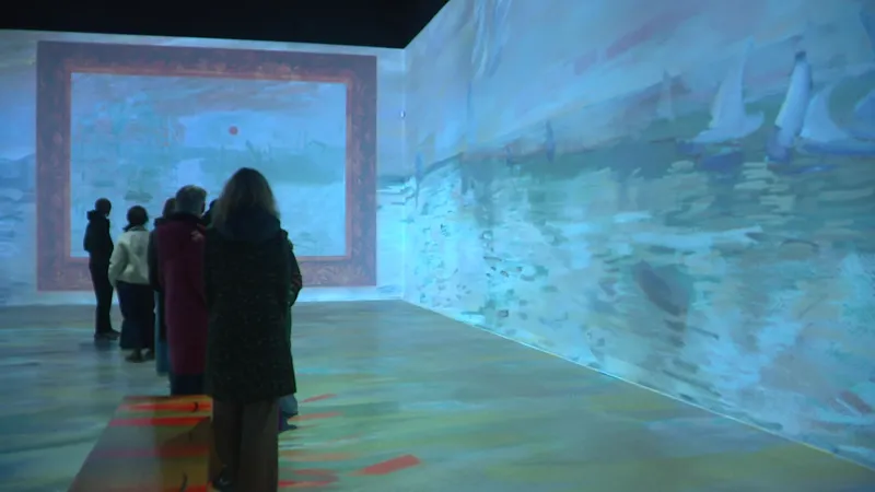 Les visiteurs de l'Hôtel-Dieu du Puy-en-Velay peuvent admirer les oeuvres de Claude Monet à travers une expérience 3D. 