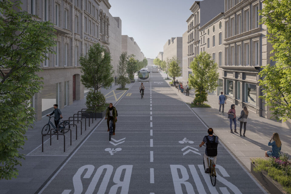 Voici à quoi la rue Saint-Dizier, à Nancy, devrait ressembler dans les années à venir.