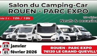 Salon du Camping-car de ROUEN PARC EXPO du 29 janvier au 1er Février 2026