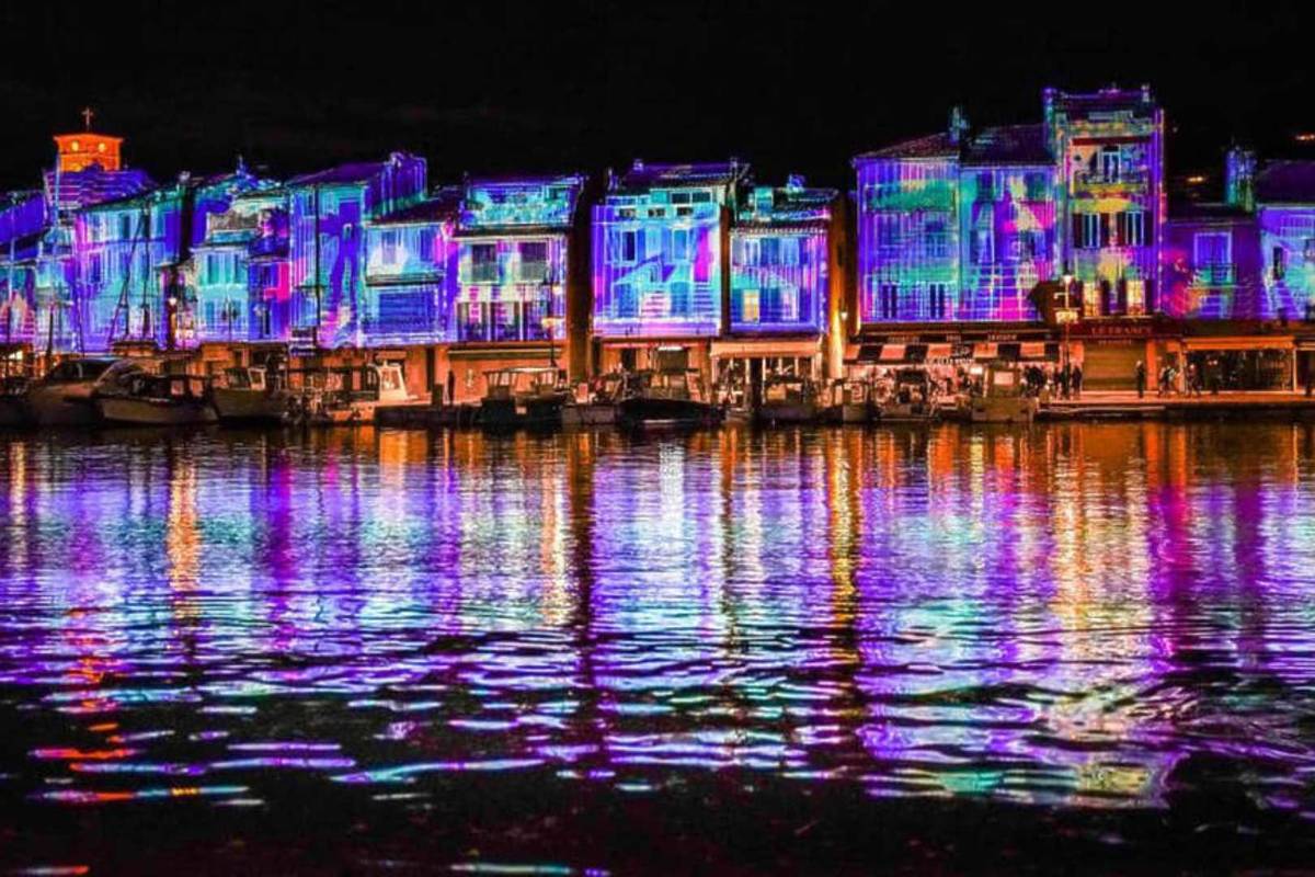 Spectacle de lumière de la ville de Cassis