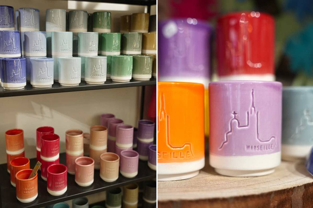 Petits tasses en céramique pour Noël à Marseille