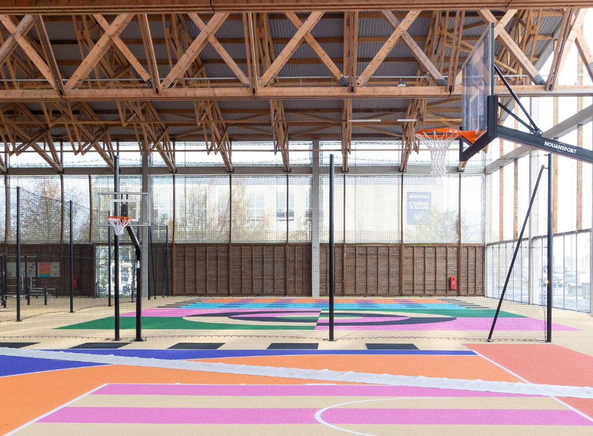 Terrain de basket aux Bassin à Flot