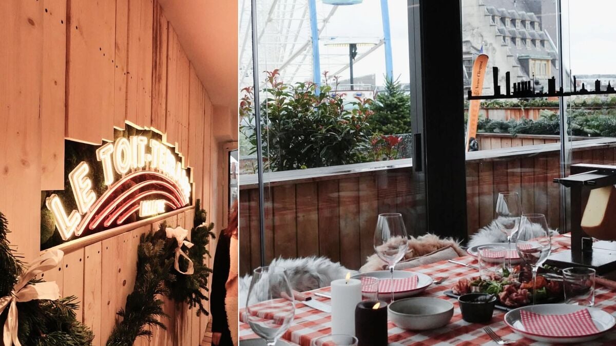 Tu peux manger une raclette avec vue sur la Grande Roue cet hiver à Lille