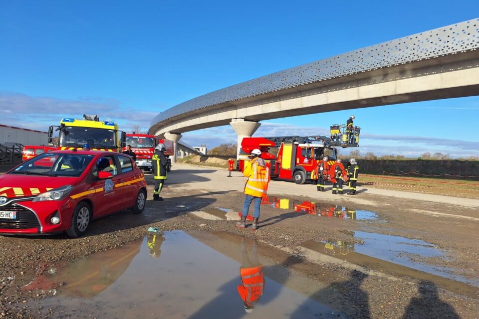Il s'agissait d'un exercice mené par les pompiers et Tisséo.