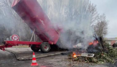 l'entrée de cette autoroute est bloquée