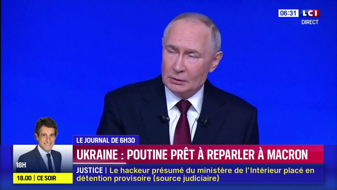 Ukraine : Poutine prêt à reparler à Macron