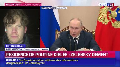 Ukraine : Zelensky dément toute attaque contre la résidence de Poutine
