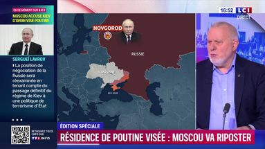 Une résidence de Poutine-a-t-elle été visée par Kiev : "Ça sert plutôt les intérêts de la Russie"