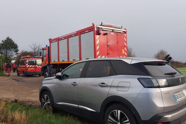 L’unité de sauvetage et d’appui est sur place pour retrouver le pilote de l’avion. (© EA/76actu)