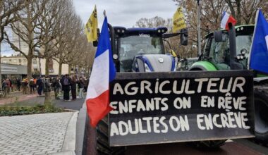 Une cinquantaine de tracteurs à Rouen contre le Mercosur