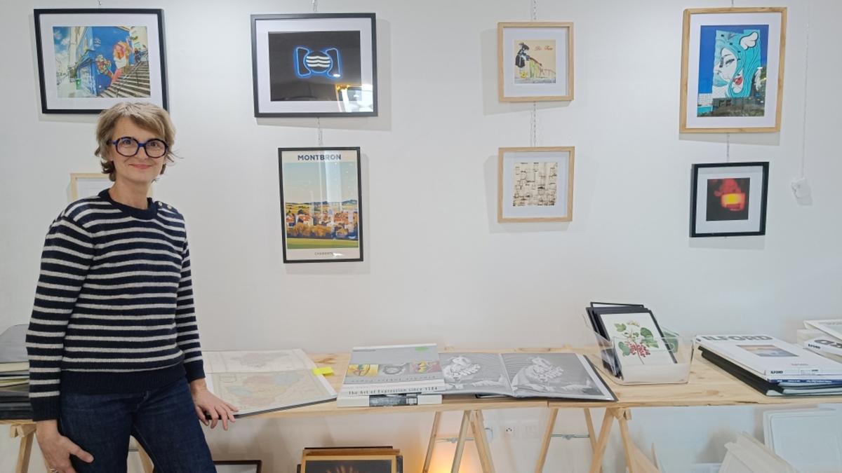 Après la brocante, Odile Grunberg lance sa galerie, à Montbron, qui mêle photos et peintures