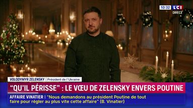 "Qu'il périsse" : le voeu de Zelensky envers Poutine