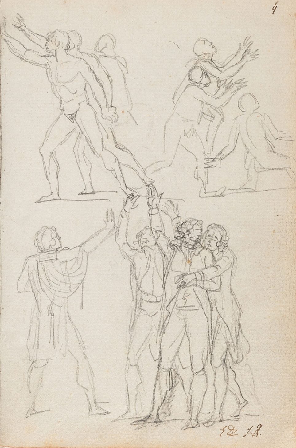 Jacques-Louis David, Étude pour le serment du Jeu de Paume