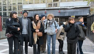 Arrêtés devant Eurolinks, des militants pro-palestiniens contestent la procédure judiciaire