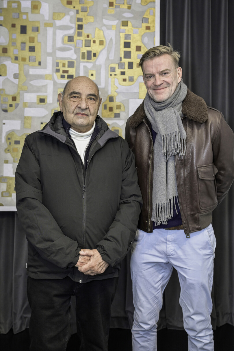 Les décorateurs Jean-Paul Beaujard et Arthur van der Straeten.