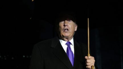 Donald Trump, à Washington D.C, aux Etats-Unis, le 9 janvier 2026. (ALEX WONG / GETTY IMAGES NORTH AMERICA / AFP)