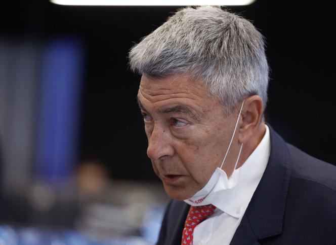 Le président du conseil d’administration de Gazprombank, Andreï Akimov, à Moscou (Russie) le 9 avril 2024.