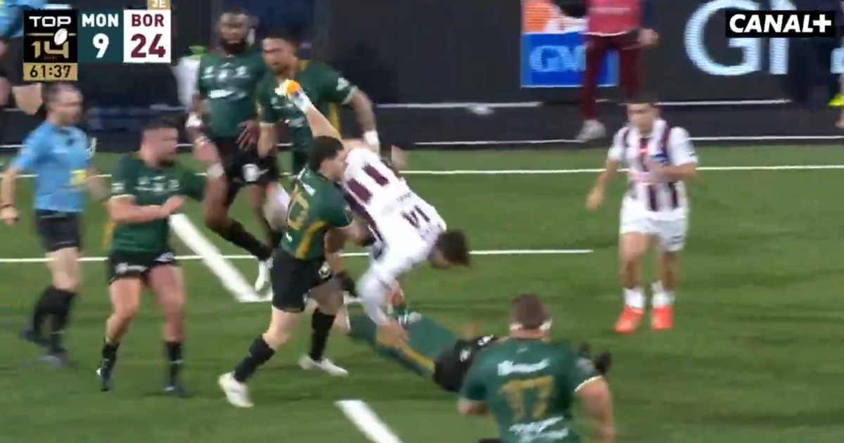 en vidéo, l’impressionnant plaquage subi par Damian Penaud, finalement sans gravité