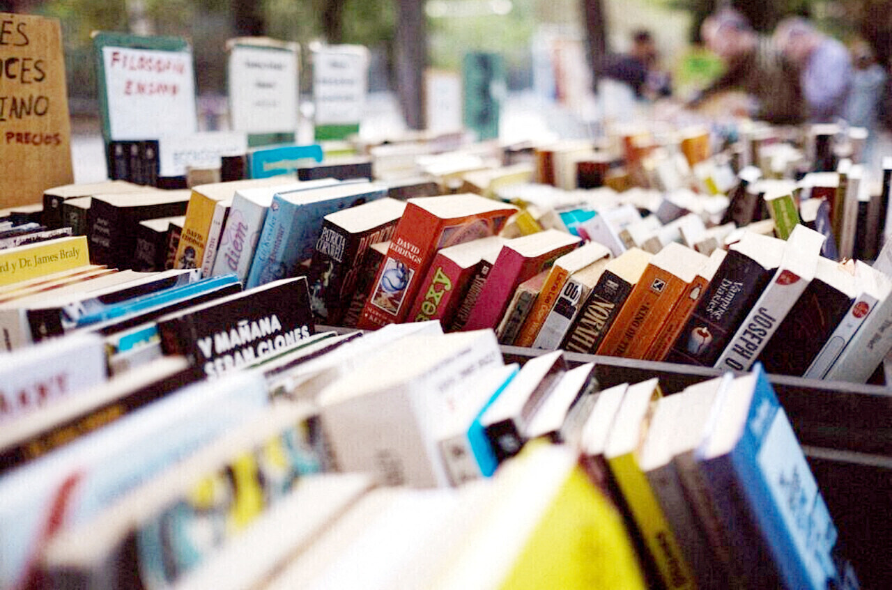 avant de réorganiser sa boutique, cette librairie organise un déstockage massif