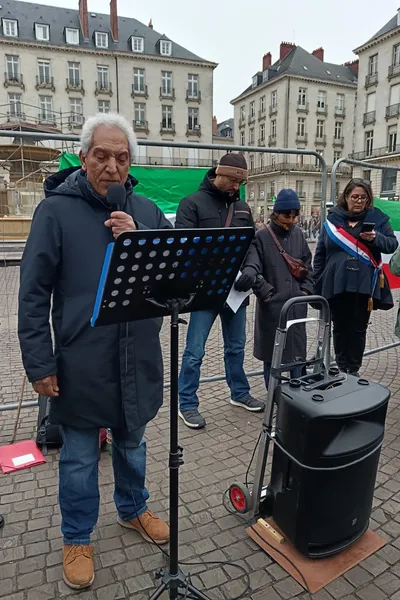 L'Iranien Houchang Moradi à Nantes, le 17 janvier 2026