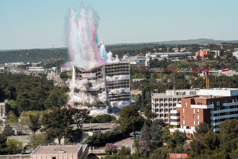 Les tours Matisse ont disparu du paysage à Pissevin en un instant.