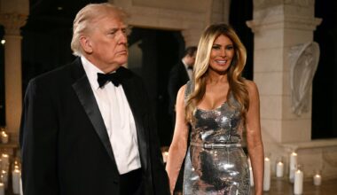 Donald Trump a organisé sa fête de Nouvel An en Floride, et elle ne pouvait pas plus lui ressembler