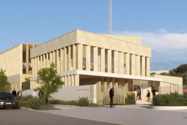 Le futur centre de secours de Montpellier Sud.