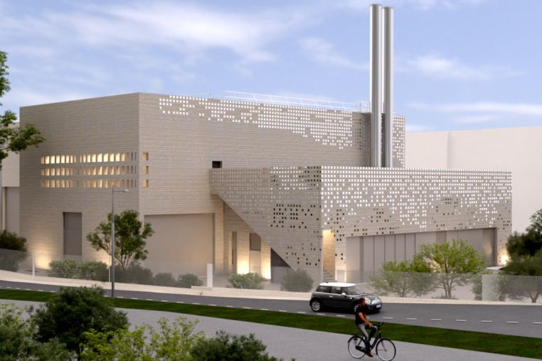 La chaufferie biomasse est proche du rond-point de la Lyre.