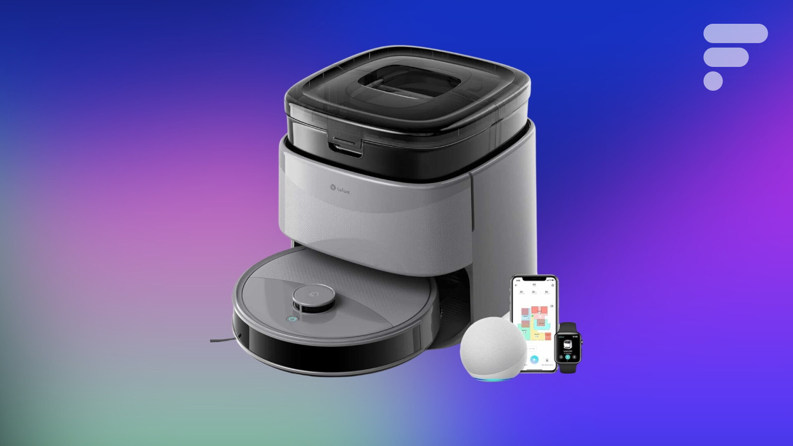 Amazon vend au rabais ce robot-aspirateur 3-en-1 avec station de nettoyage (-64%)