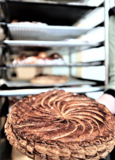 Ici point de frangipane mais de la crème d’amande.