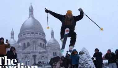 “La neige a transformé Paris en un spectacle féerique”