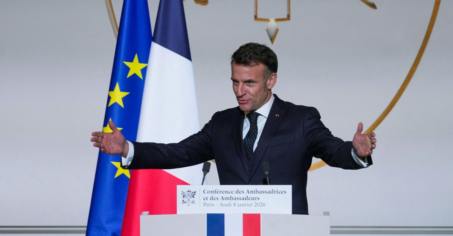 Les Etats-Unis «s'affranchissent des règles internationales», affirme Emmanuel Macron devant les ambassadeurs