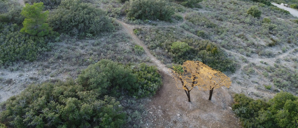 Une création en pleine nature pour Jean Denant à Gigean.