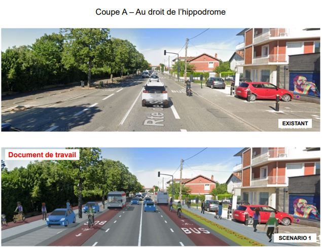 La chaussée va être refaite et des voies cyclables aménagées.