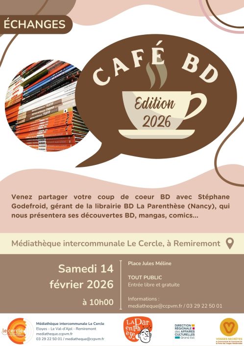 Remiremont – Café BD samedi 14 février 2026