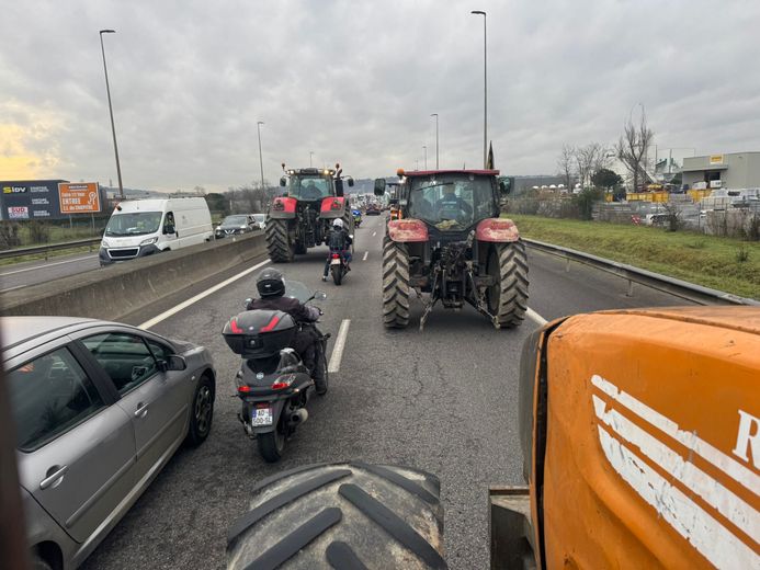 Une circulation ralentie sur les routes