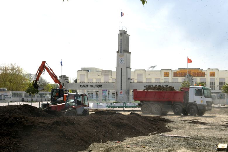 Le candidat PS veut encore accélérer la végétalisation, comme ici l’ancien parking du Parc expos en 2023.