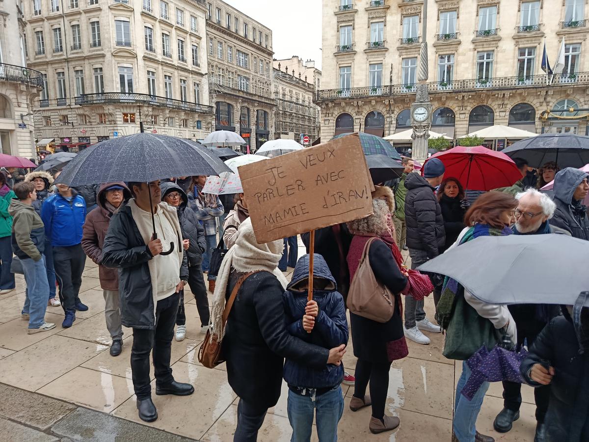 Au-delà de tout propos politique, ce jeune Bordelais a tenu à exprimer sa réalité de la situation en Iran.