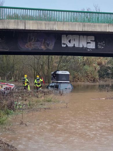 Les deux Allemands secourus à Pézenas.